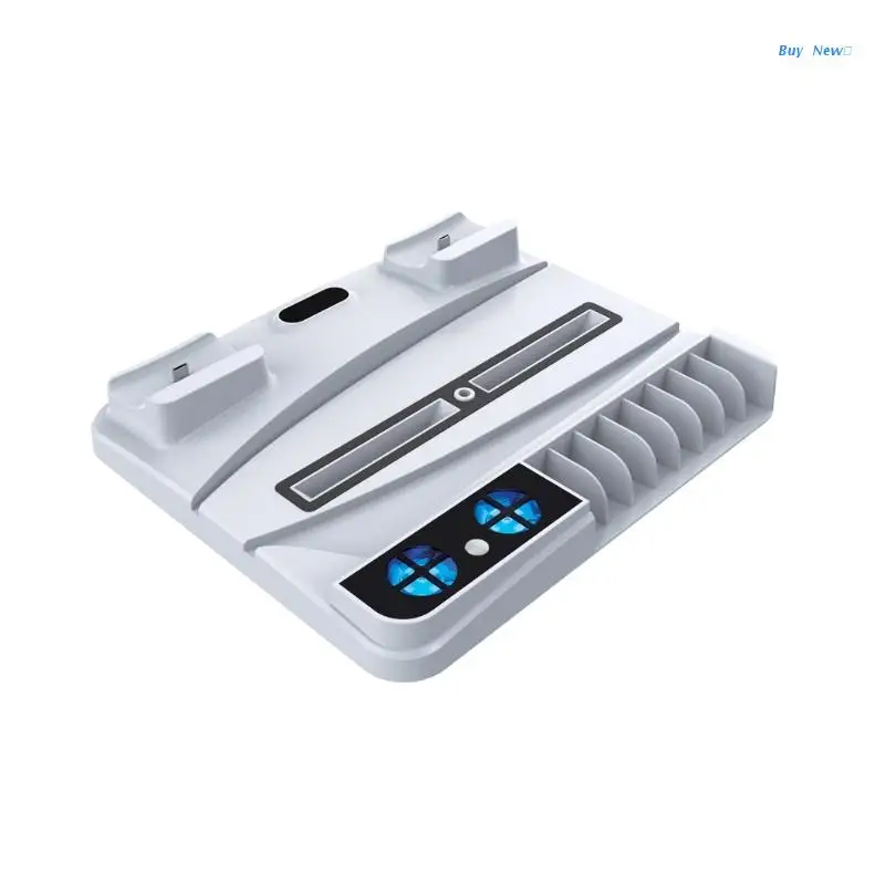 

20CE Dualsense Dock Cradle Charging Station and Host Cooling Fans Compatible withPS5 Wireless Controller Dual Charger