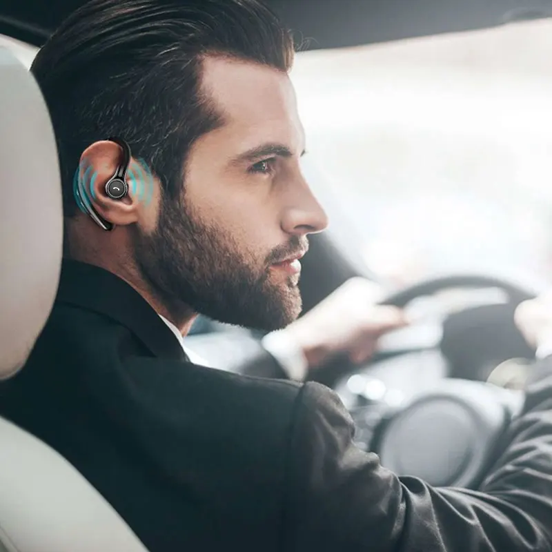 Авто Bluetooth 5 0 IPX4 безопасная бизнес гарнитура Беспроводные спортивные наушники
