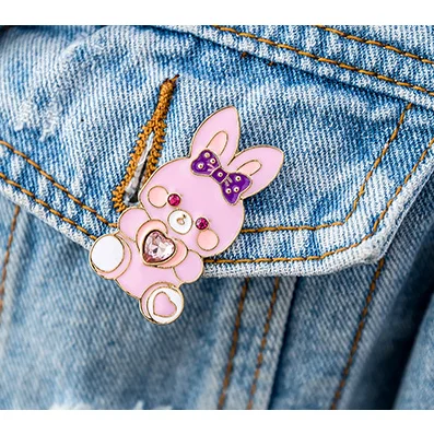 1 шт. милая японская мягкая брошь в виде кролика кота одежда шарф бутоньерка с