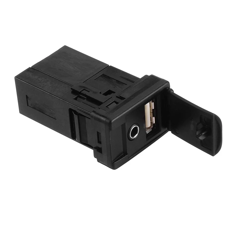 

Car AUX USB Port Adapter Jack Auto for Toyota Rav4 Camry for Yaris for Corolla Avalon 86190-0R010 Plastic Black