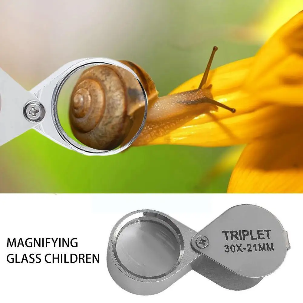 

Складное ювелирное увеличительное стекло 30X, портативное карманное ювелирное изделие, ручная лупа, металлическое стекло, серебряная лупа, л...