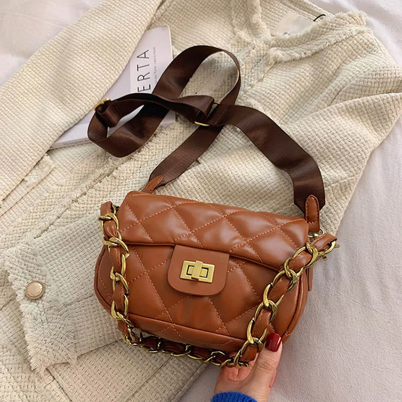 

Роскошная дизайнерская сумка, зимние новые женские сумки на плечо с цепочкой, женские брендовые сумки через плечо, модная трендовая женская...