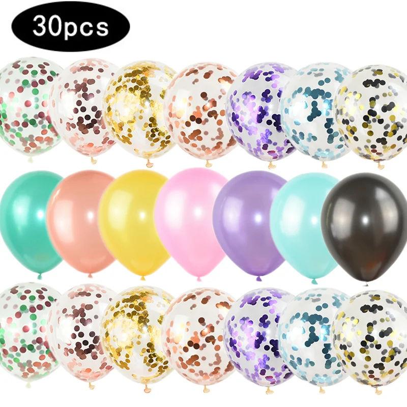 30 шт красочные латексные конфетти для воздушного шара воздушные шары
