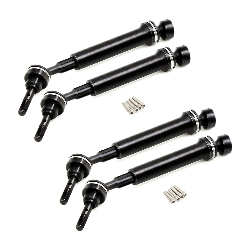 

4Pcs Steel Front/Rear CVD Drive Shaft for RC Car Traxxas 1/16 Mini E-Revo Summit SLASH 4WD,7151