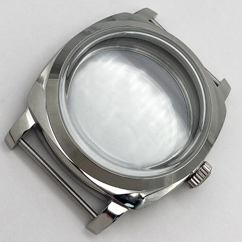 

47mm 316L Stainless Steel Polished Watch Case for Seagull ST3600 Movement Repair Parts is Suitable for ETA 6497 6498