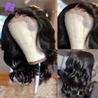 Парик из натуральных волос на шелковой основе с объемной волной, 5 Х5 дюймов