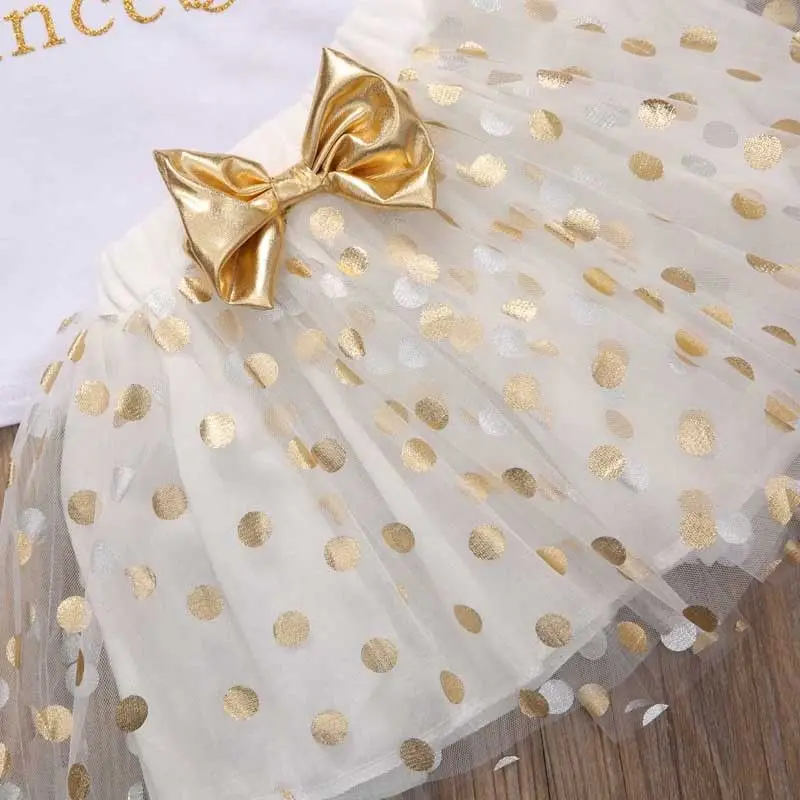 Комплект одежды для маленьких девочек летняя майка футболка Тюлевая мини