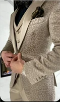 3 piece men suits modern serpentine wedding tuxedo formal customized fit slim high quality lapel party suits coatpantvest