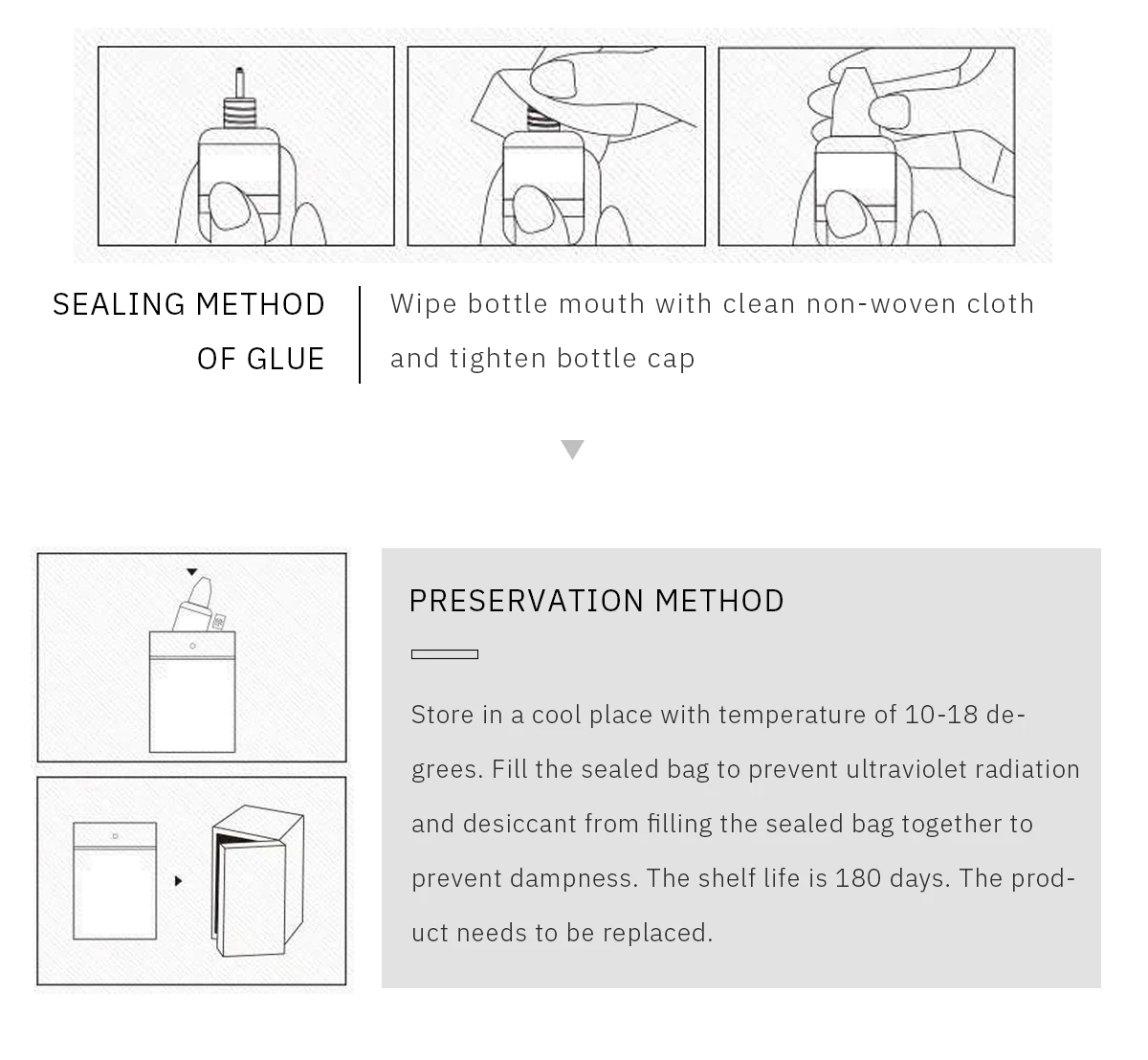 H&L SINCE 1990 5 ml glue for eyelash extensions 1-3 seconds quick drying eyelash glue Pro eyelash glue black glue retention