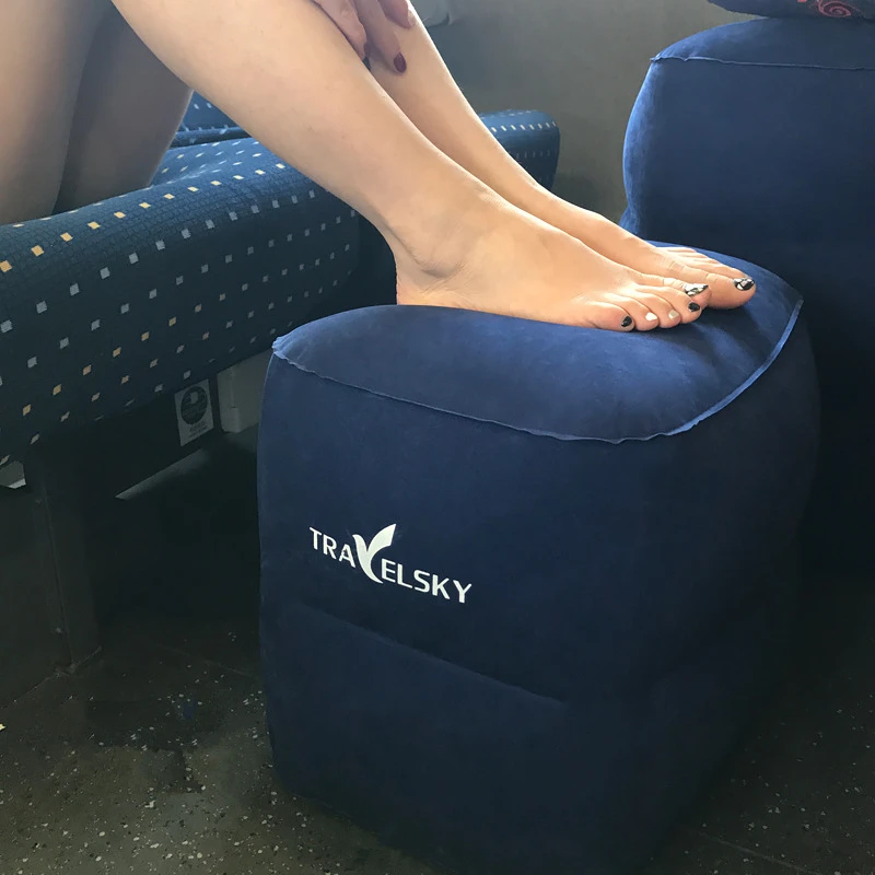 Надувная Регулируемая по высоте детская подушка для ног с двумя клапанами