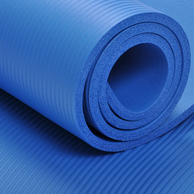 

Yoga Mat 10mm Thicker and Longer Comfortable and Durable Fitness Exercise Mat Anti-slip Yoga Tool for Home Weight Loss Exercise