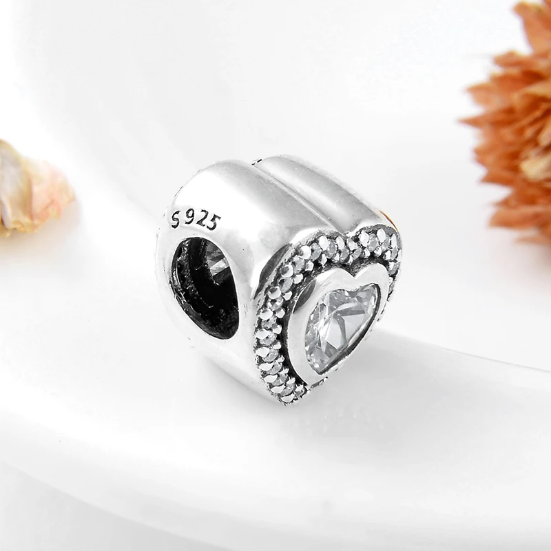 Like crystal Clear CZ Модный браслет из стерлингового серебра 925 пробы бусина в форме