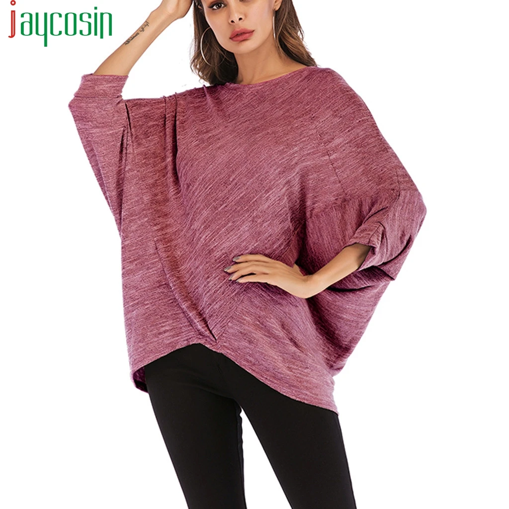 Новая женская футболка с длинным рукавом большие размеры топы повседневные