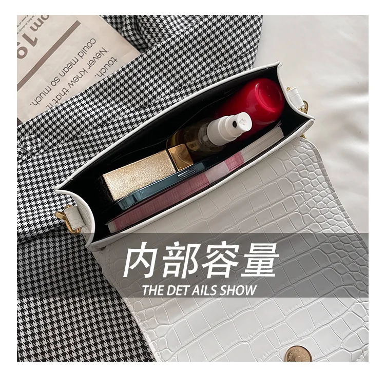 

Fashion Crocodile Semicircle Saddle Bags for women Crossbody Bag small PU Leather female Shoulder Bags Handbags designer bolsas