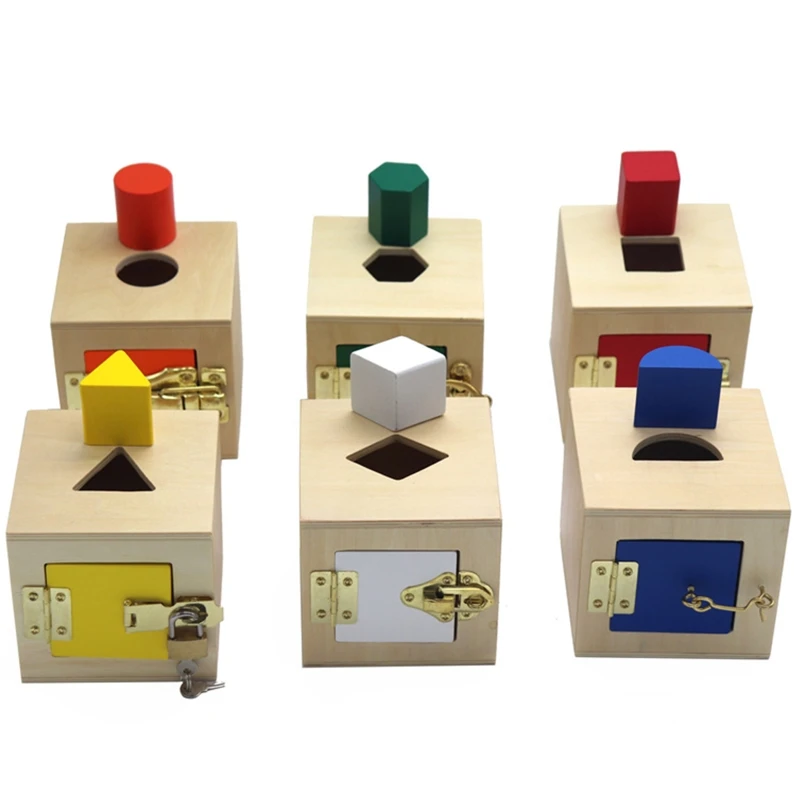 

Y3NF Unlock Box Exercises Toys Building Blocks Matching Color Cognitive Toys Kids Educational Toys Jigsaw Puzzle Toy for Kids
