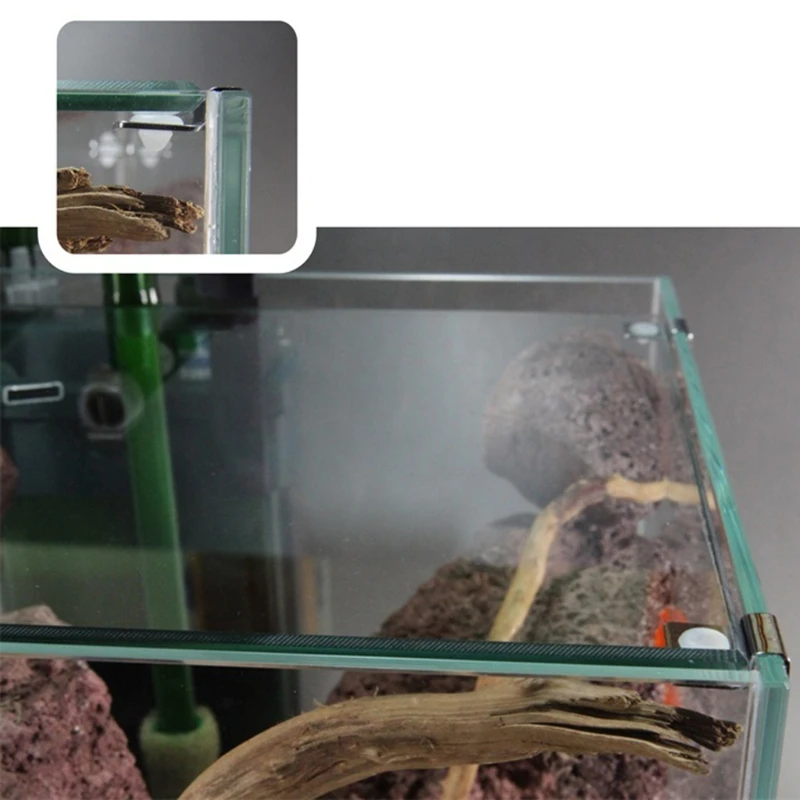 

4Pcs Stainless Steel Aquarium Fish Tank Fixed Cover Clip Clamp Bracket Holder Lamp Filter Barrel Holder 8/10/12mm