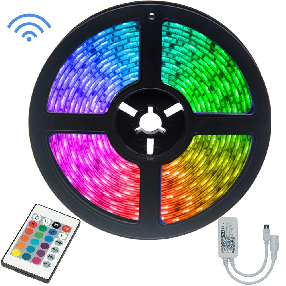 

Smart WiFi control is suitable for bedroom family party decoration 65.6 ft about 20M Led Strip Lights RGB 2835 Lamp