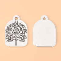 30pcslot tibetan silver life tree charms pendants for diy bracelet necklace jewelry making accessories