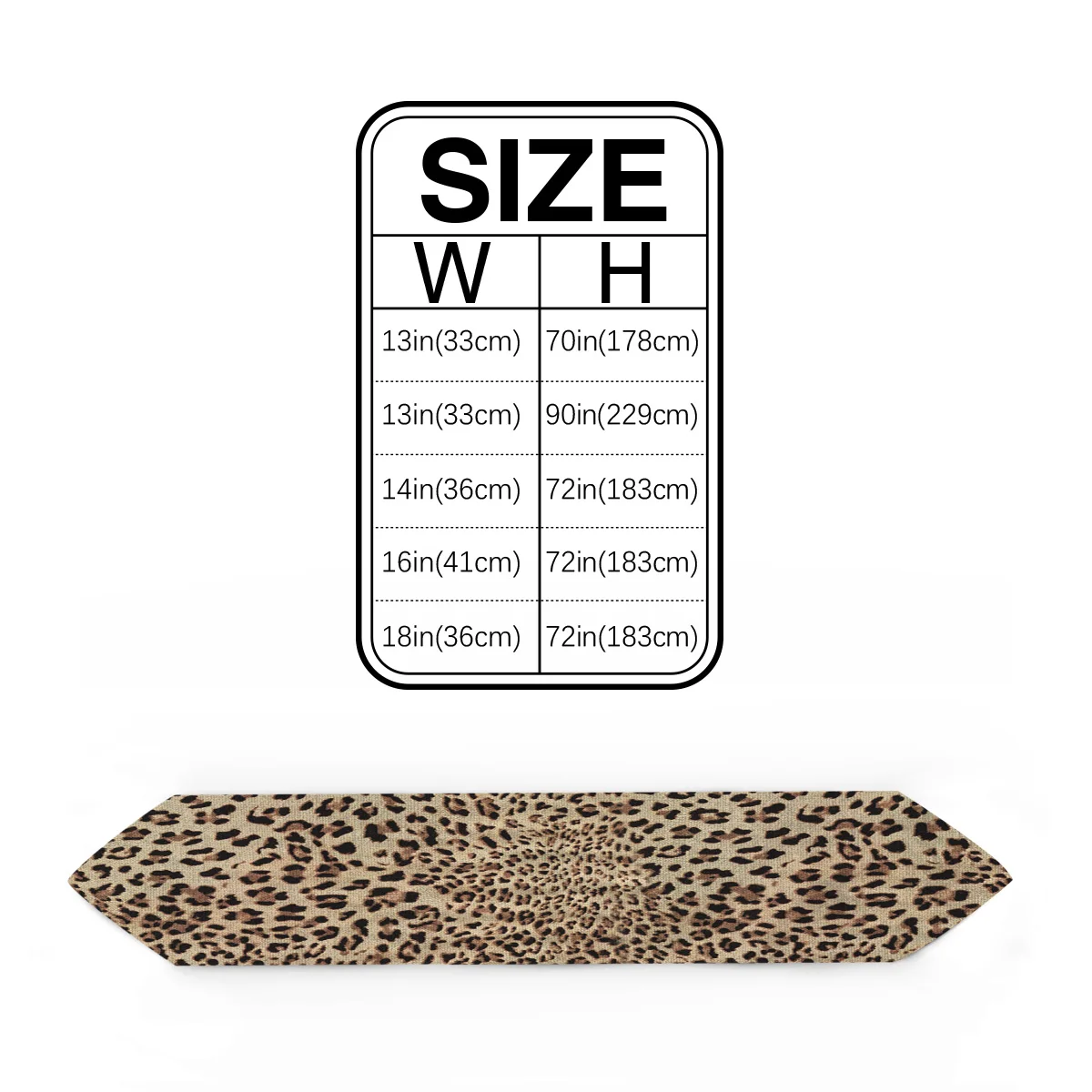 Привлекательная настольная дорожка с леопардовым принтом кухонный декор