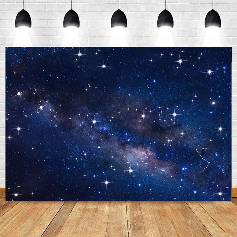

Mocsicka Adult Portrait Photography Background Universe Starry Sky Bank Decoration Props Birthday Party Photo Backdrop Studio