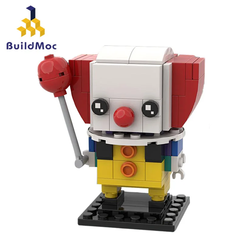

BuildMoc фильм страшные клоуны фигурки 140 шт MOC модель строительные блоки игрушки для детей DIY игрушка Дети Подарки фигурка