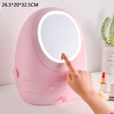 Косметический ящик для хранения пыленепроницаемый Домашний Органайзер