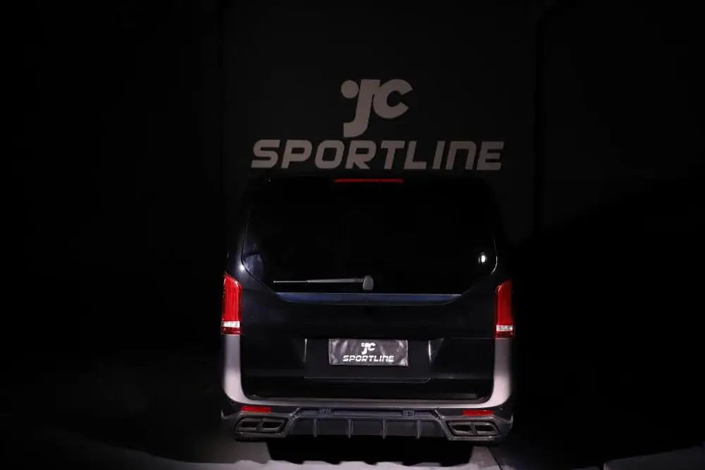 Carbon Fiber Rear Lip Diffuser Spoiler for Mercedes-Benz V Class V250 V220d 2015 2016 2017 2018 2019 Car Bumper | Автомобили и