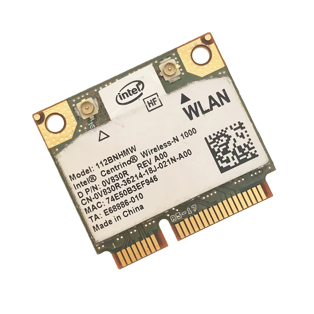 Free shipping Wireless-N Intel 1000 112BNHMW Half Mini PCI-E 300Mbps 802.11b/g/n Wireless Card | Компьютеры и офис