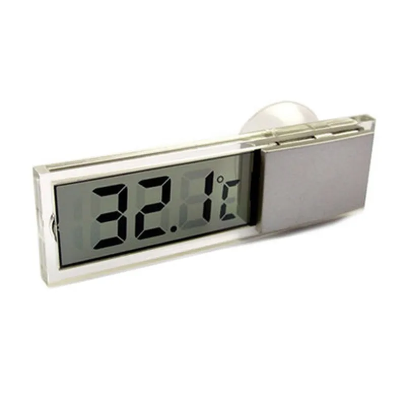 Автомобильный ЖК цифровой термометр с цифровыми часами автоматическое окошко