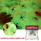 Светящиеся реквизиты для страшвечерние на Хэллоуин 2040 г, белая искусственная планета, страшный паук для домашней вечеринки, украшение для бара, дом с привидениями