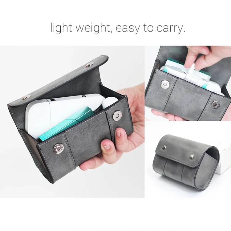 Чехол для IQOS сумка хранения PU кожаный держатель полный защитный карман iqos 2 4 Plus Vape