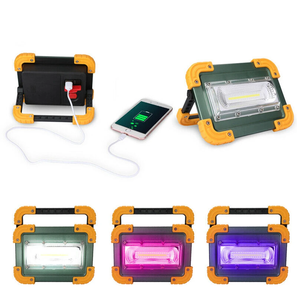 

Handheld Spotlight Lantern Flashlight 30W Aluminum Alloy Spotlight USB Rechargeable Super Bright Camping Flashlight