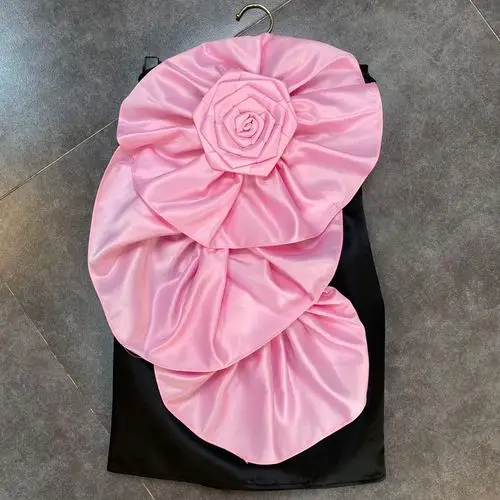 

Носки с трехмерной аппликацией в виде большой цветок платье женское сексуальное платье без рукавов без бретелек платья для женщин леди Slim ...