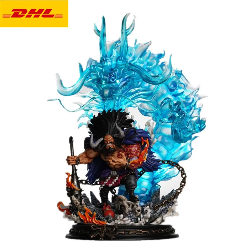 

24" One Piece Statue Beasts Pirates Bust Kaido Full-Length Portrait SD Scale Original Version GK Action Figure Toy 60CM X2429
