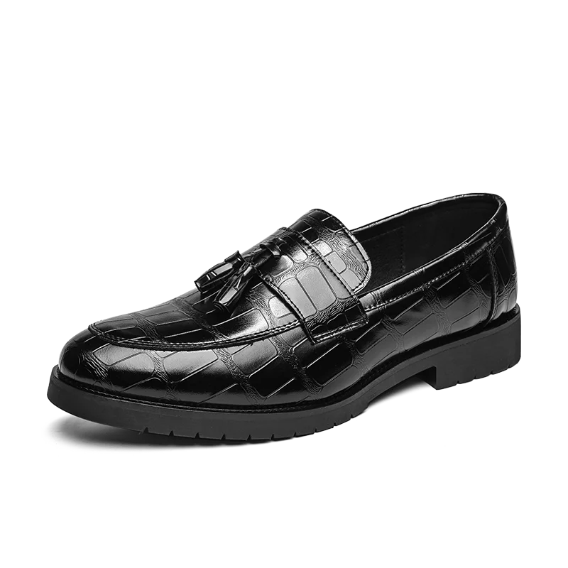 

Новая кожаная повседневная обувь модная и популярная в Четырех сезонах CN (происхождение) взрослые мужские прогулочные туфли резиновые слип...