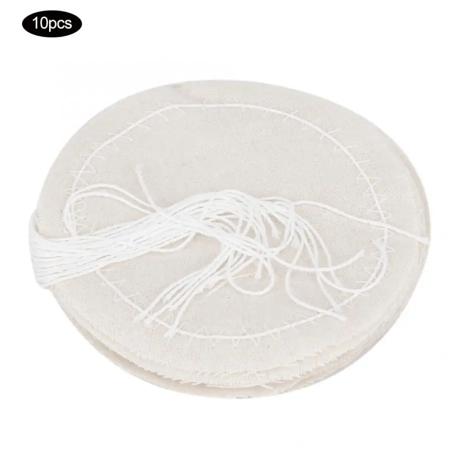 10 шт. бытовой многоразовый хлопковый фильтр для кофе сменная ткань сифона