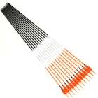 Позвоночника 500 600 700 800 900 1000 чистый углерод стрелки ID 4,2 мм 3 дюймов перо индейки рекурсивного лука охота стрельба из лука 612 шт