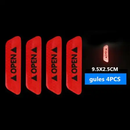 4 шт. Предупреждение наклейки на дверь для Peugeot 307 407 308 Mazda 3 6 Toyota Corolla | Автомобили и