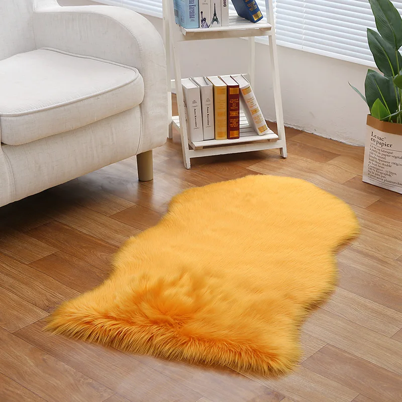 Шерстяной коврик прикроватный диван для спальни дома yom современной столовой