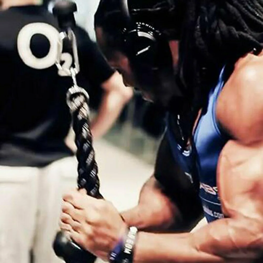 

Fitness Tools Fitness Body Building GymPull Rope Triceps Rope Abdominal Crunches Cable Pull Down Laterals Biceps Muscle Training