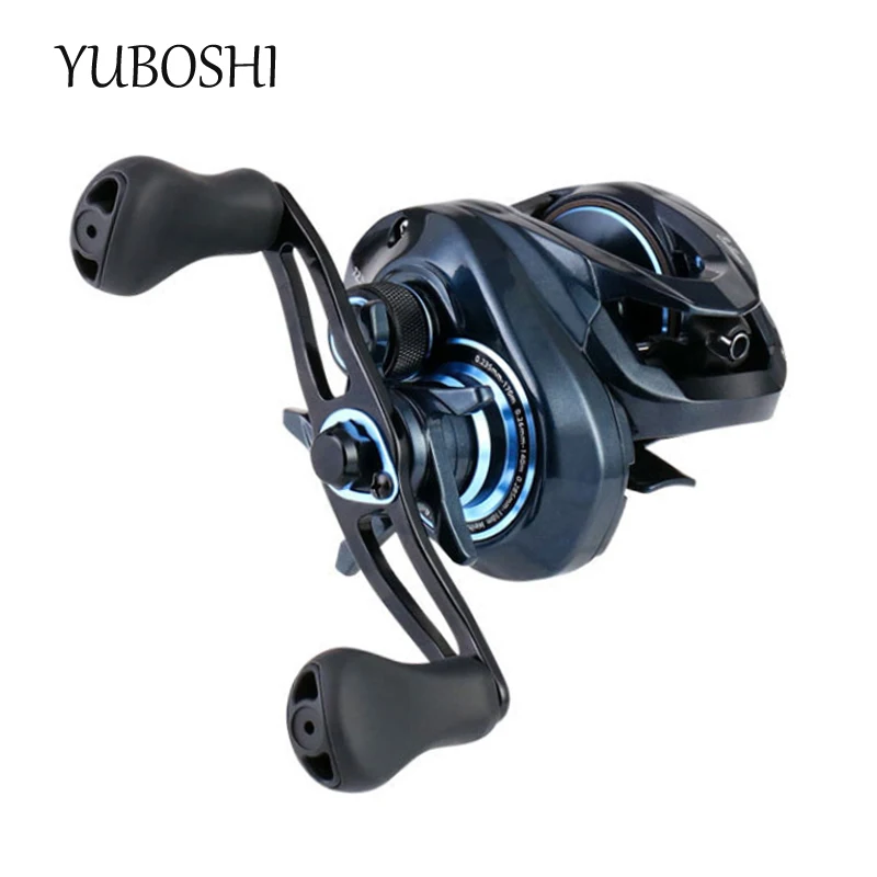 

YUBOSHI Brand Baitcasting Fishing Reel 7.2:1 Gear Ratio 6kg Max Drag Metal Rocker CNC Handle Rubber Knob Fishing Tackles