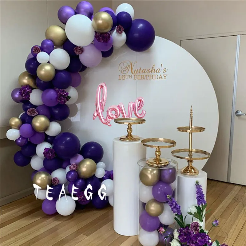 150 шт воздушный шар гирлянда арочный комплект любовь алюминиевая фольга золотой