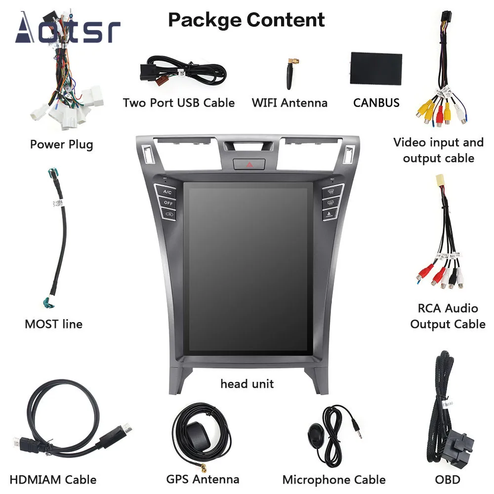 Автомагнитола Tesla Style android 9 0 4 + 64 дюйма вертикальный экран для Lexus LS460 GPS-навигатор