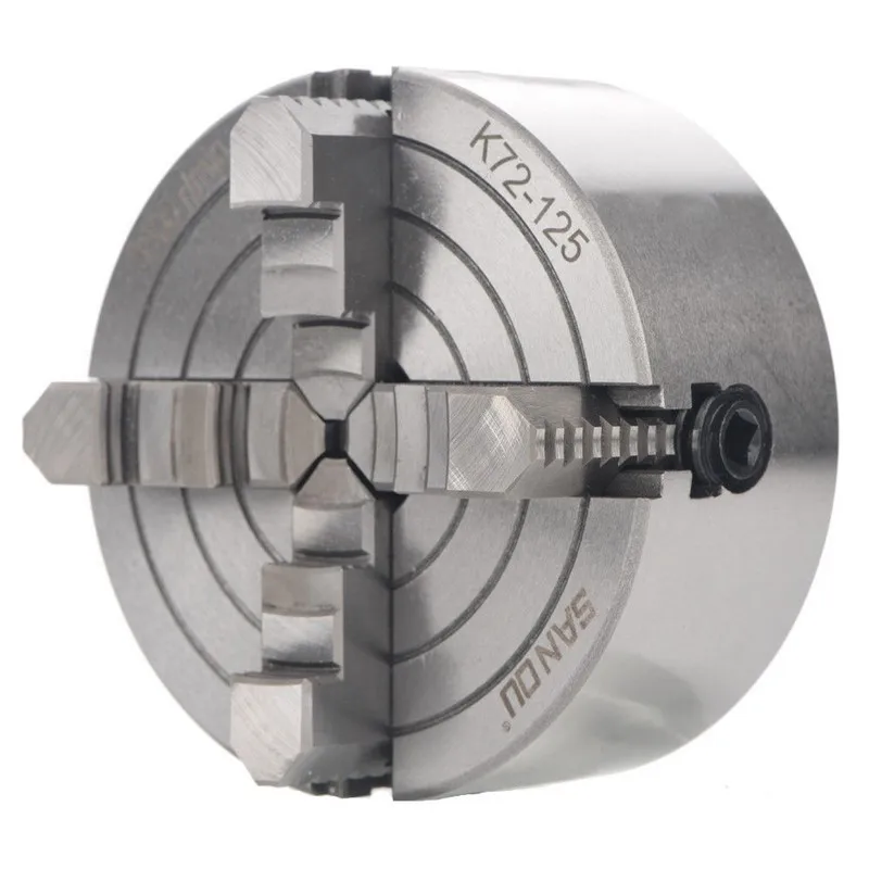 125 мм ручной патрон 4 Челюсти 5 &quotтокарный независимый и Реверсивный челюсти SANOU K72