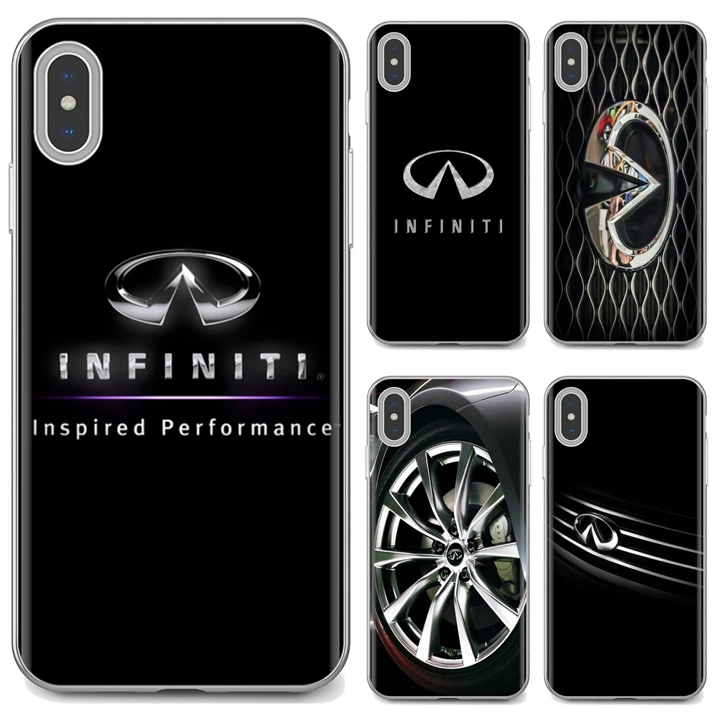 Для iPhone 10 11 12 13 Mini Pro 4S SE 5C 6 6S 7 8 X XR XS Plus Max 2020 Super Car Infiniti logo силиконовый чехол для