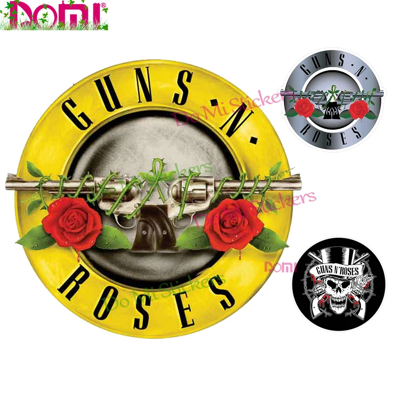 

Guns N Roses Sign Badge Brand Car Sticker Decal Decor for Laptop Helmet Trunk Fridgedecal High Quality KK Vinyl Cover