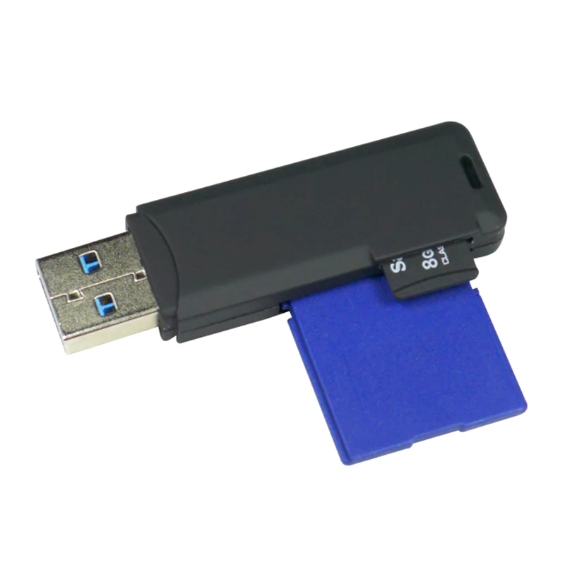 2 in 1 High Speed USB 2.0 3.0 SDXC TF T-Flash Memory Card Reader Adapter For SD/For SDHC/For SDXCMMC/For MMC2/For RS MMC/MMC 4.0 |