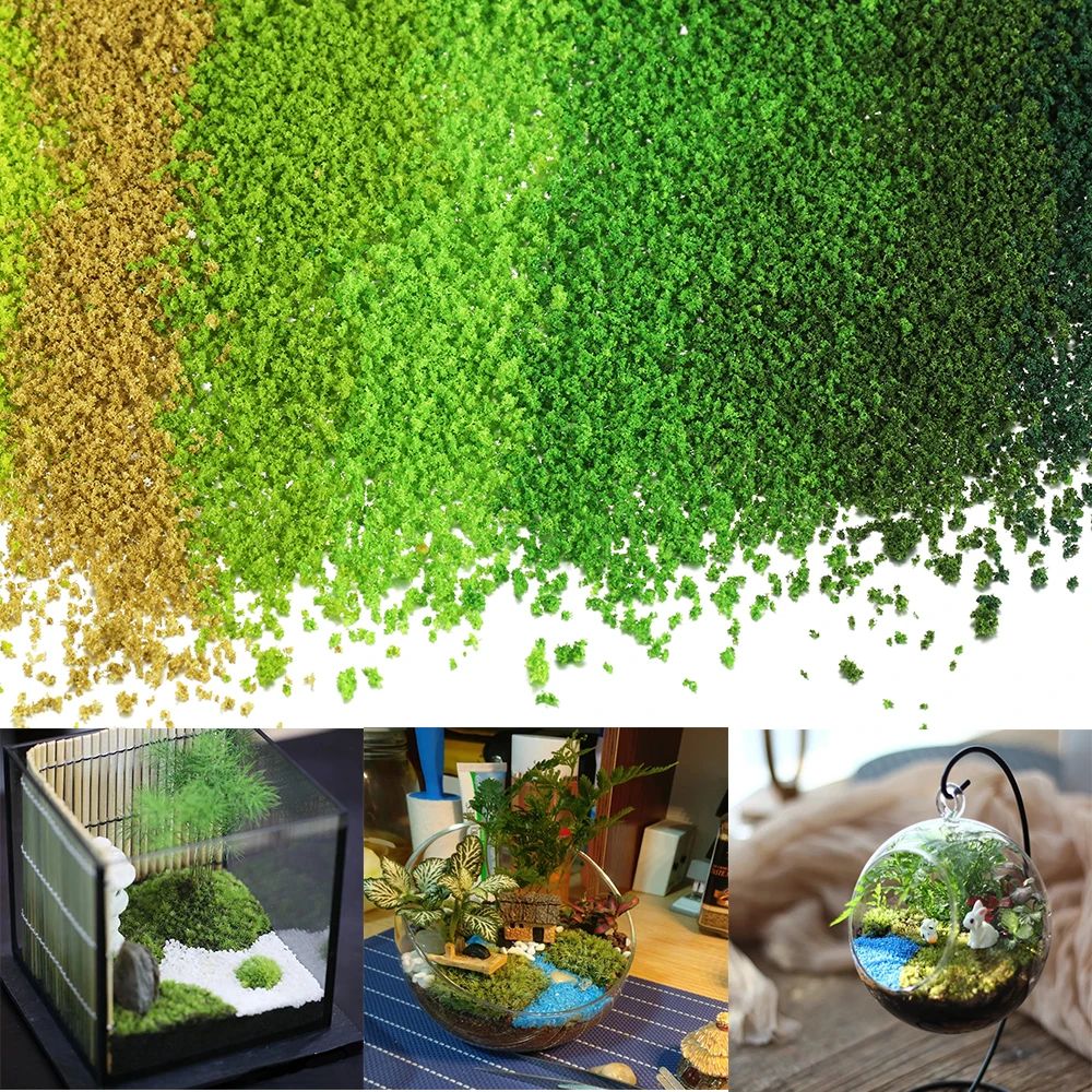 20g/lot Artificial Moss Plant Grass Powder Sand Building Micro Landscape Deco Nylon Epoxy Resin Filling For DIY Jewelry Craft