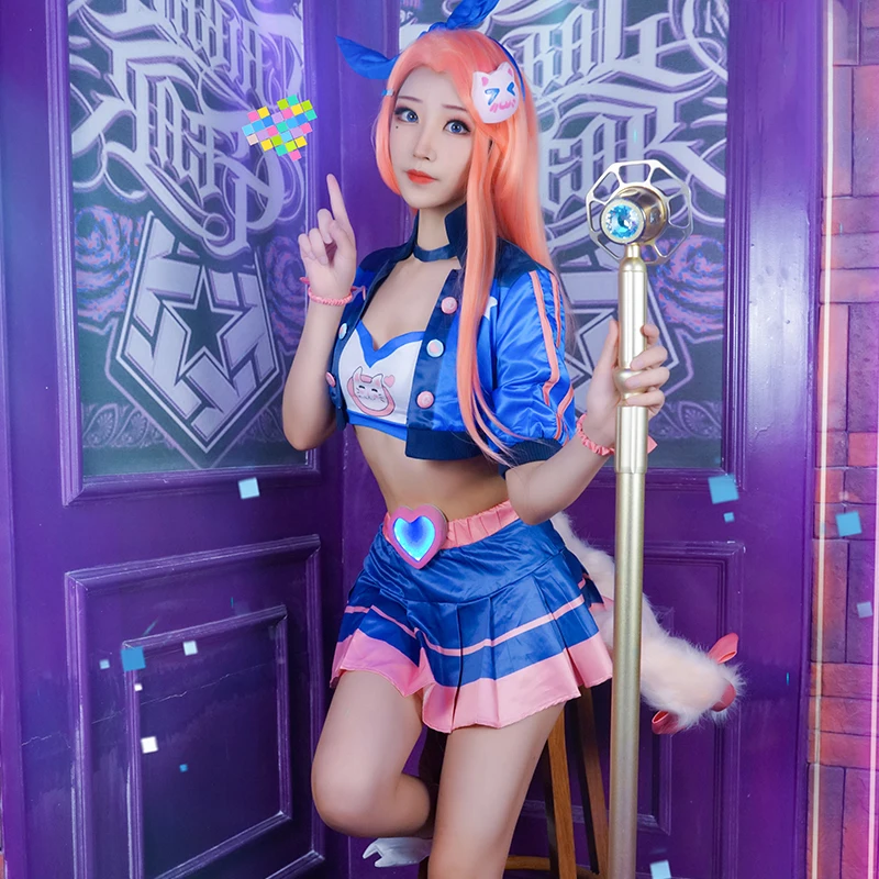

Anime King Of Glory A Ke Game Cosplay Costume Coat Skirt Tail Daily Women Carnival Party Uniform Brand New