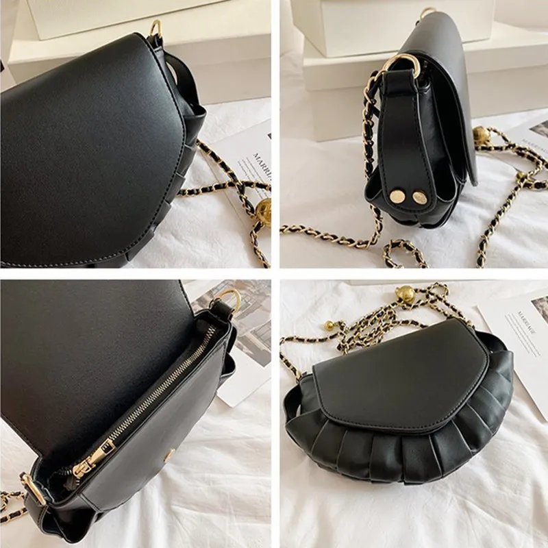 Однотонная сумка через плечо складывающиеся маленькие сумки-седло из